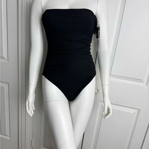 Shades & Shore One Piece Black Bathing Suit Size S. NWT